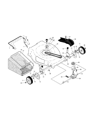 Drive control/gear case/wheels