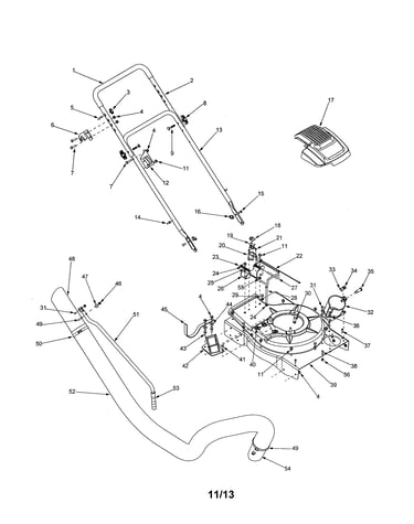 Handle/vac hose/housing