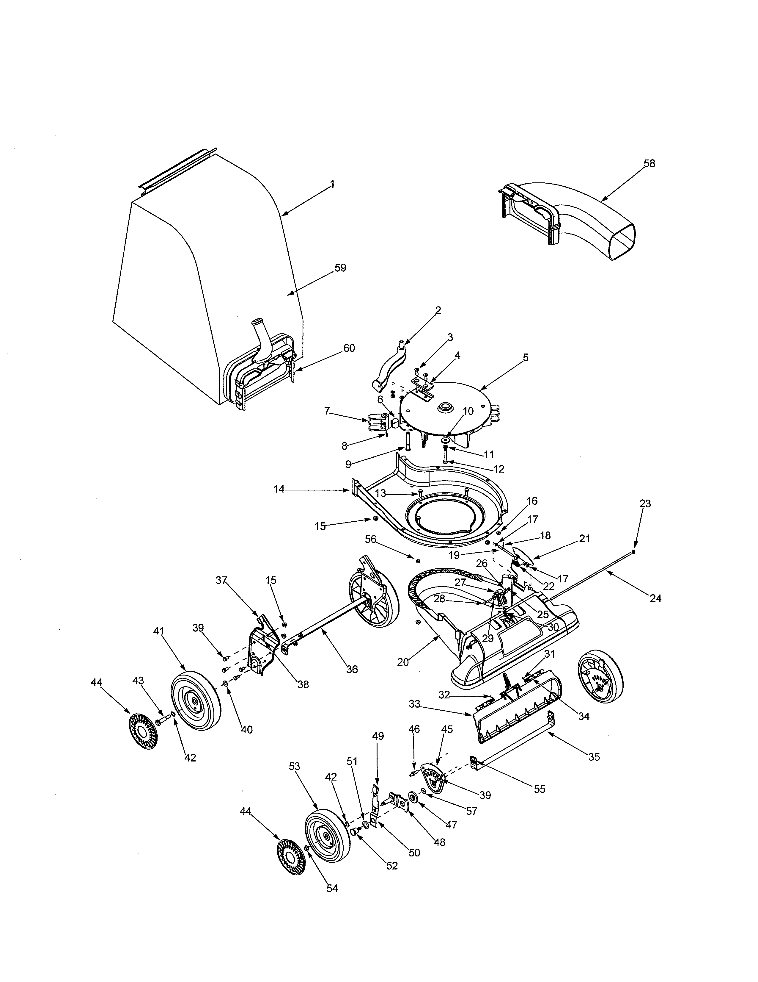 Nozzle/bag/wheels