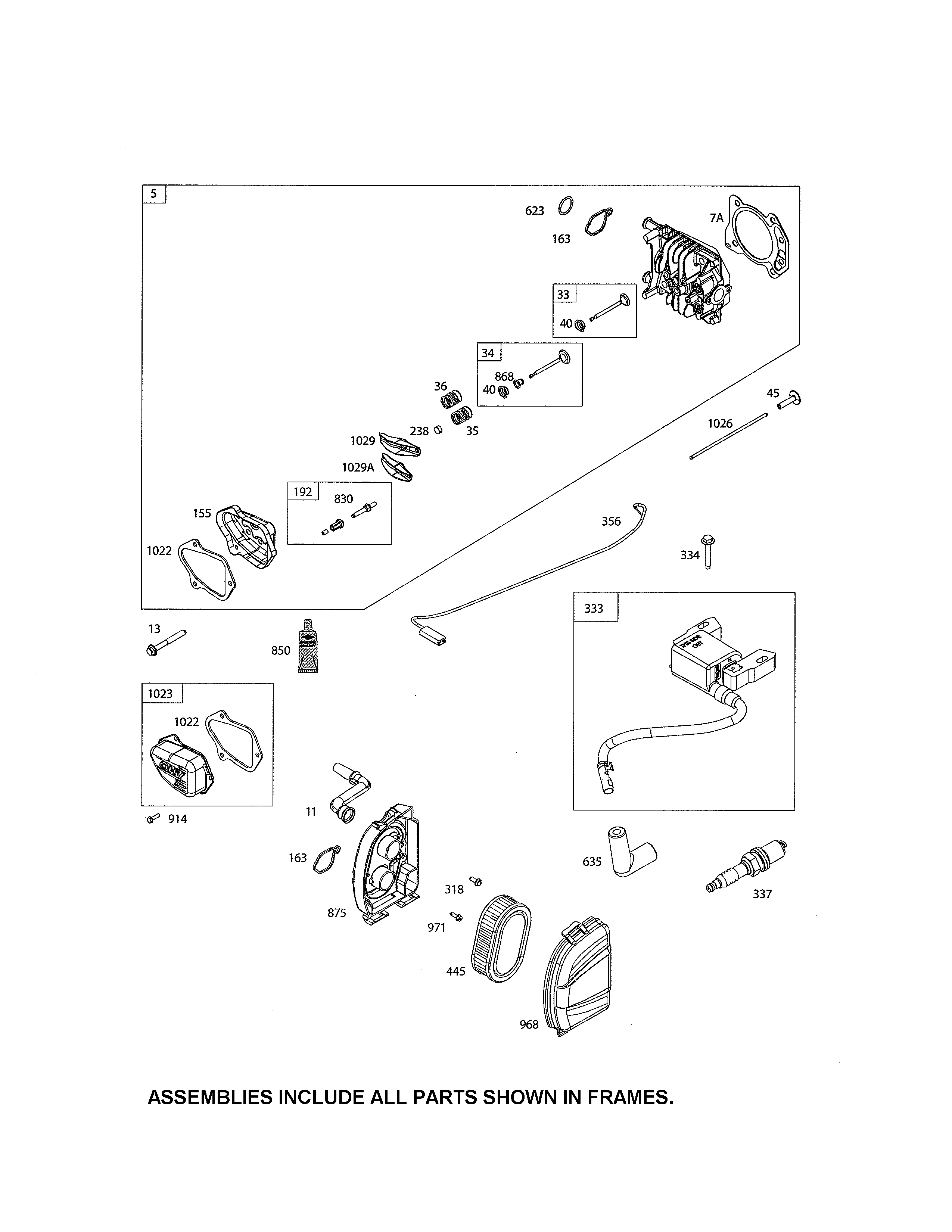 Head-cylinder/armature-magneto