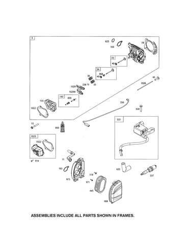 Head-cylinder/armature-magneto