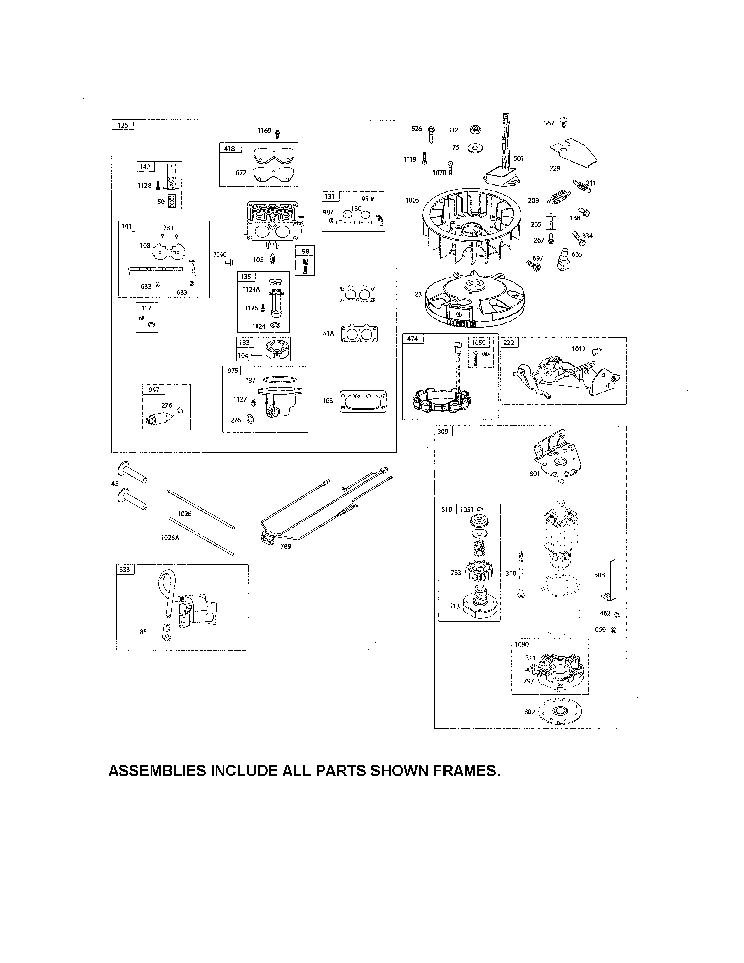 Carburetor/motor-starter