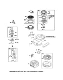 Blower housing/rewind & motor starter