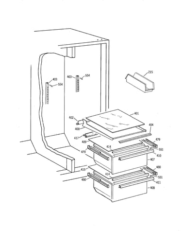 Refrigerator shelves