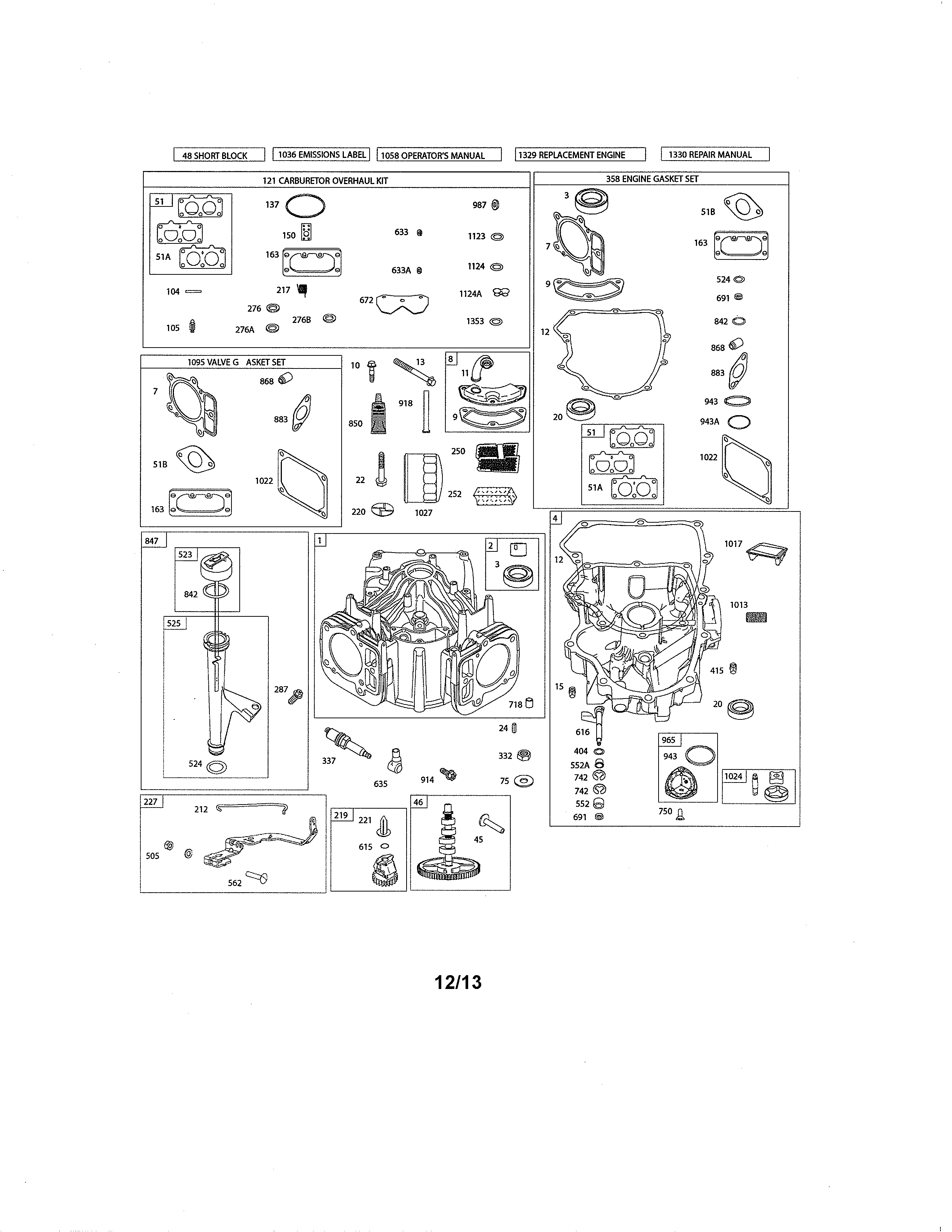 Cylinder/sump