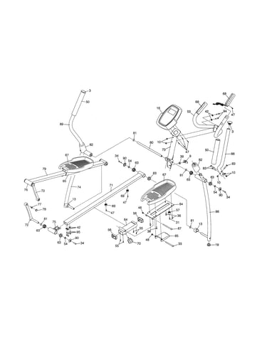 Console/pedals/handle bars