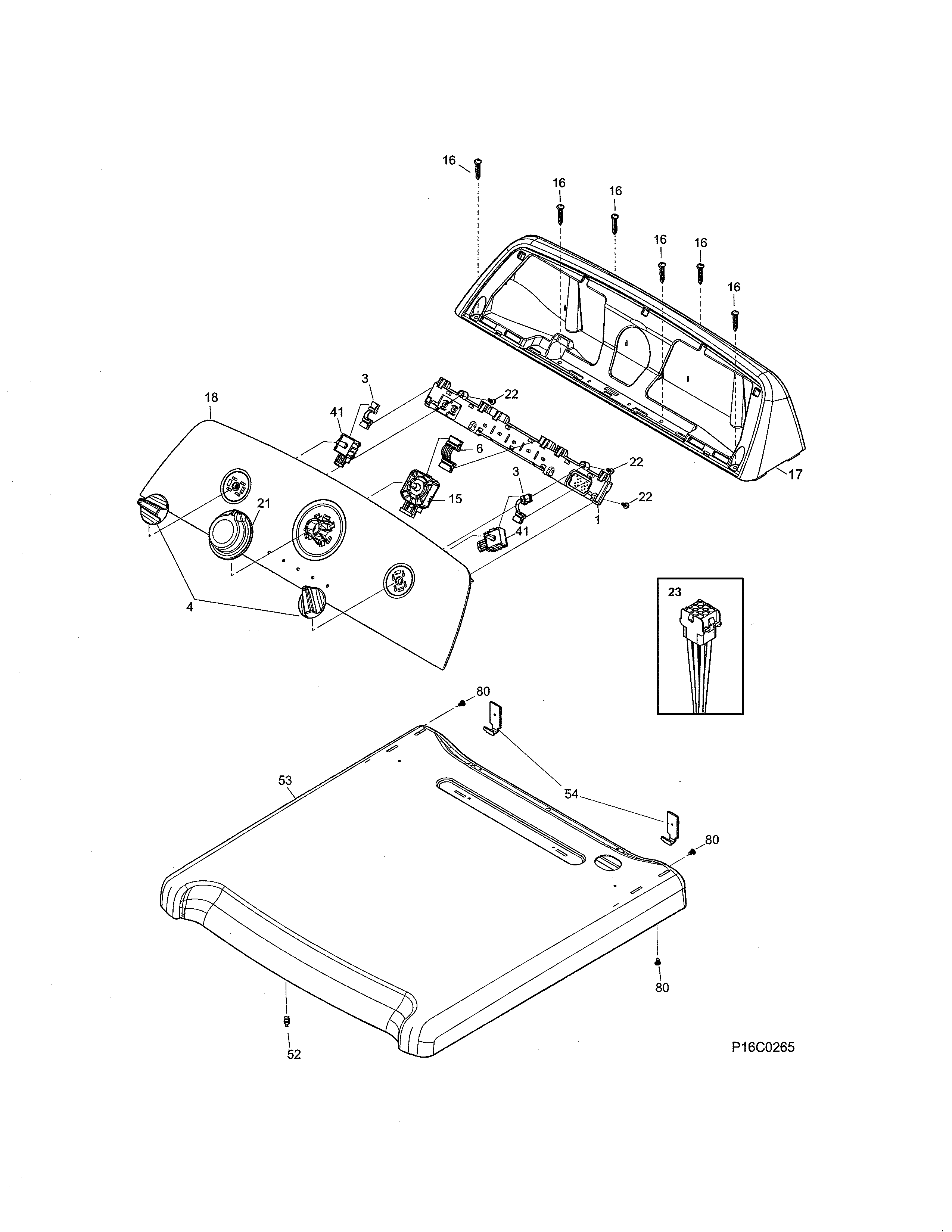 Controls/top panel