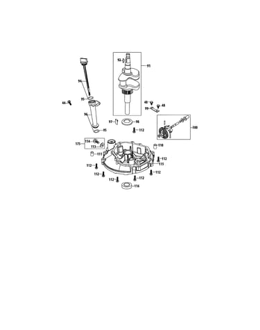 Crankshaft/crankcase cover