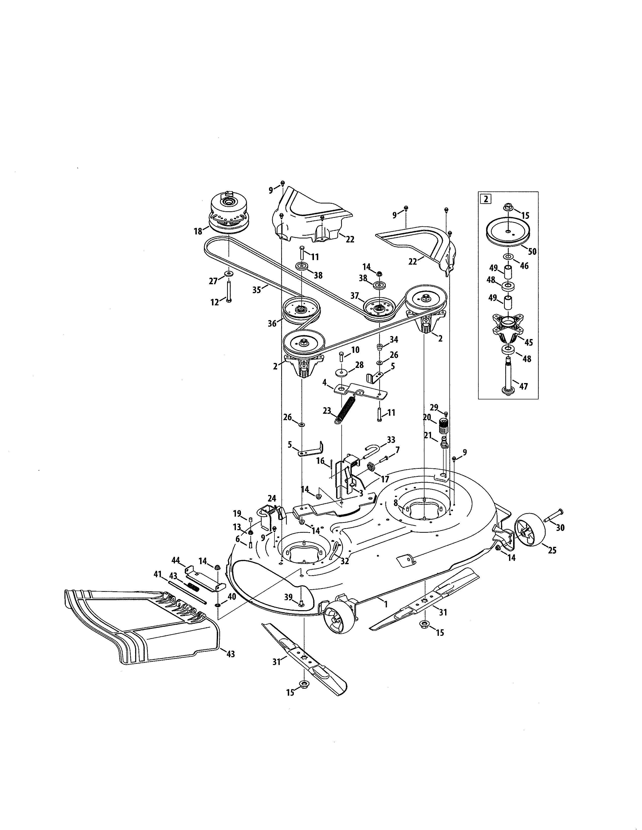 Deck/spindle