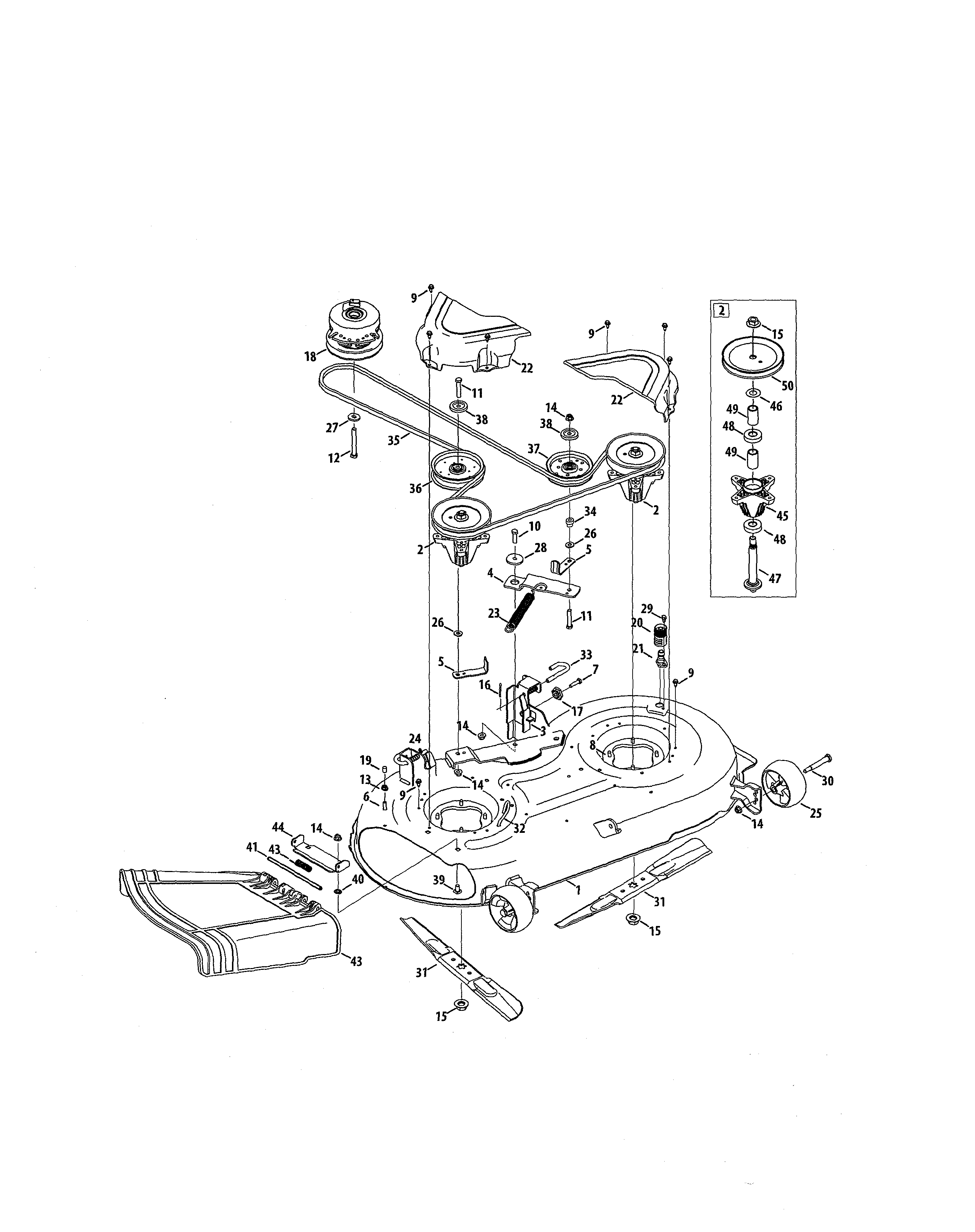 Deck/spindle