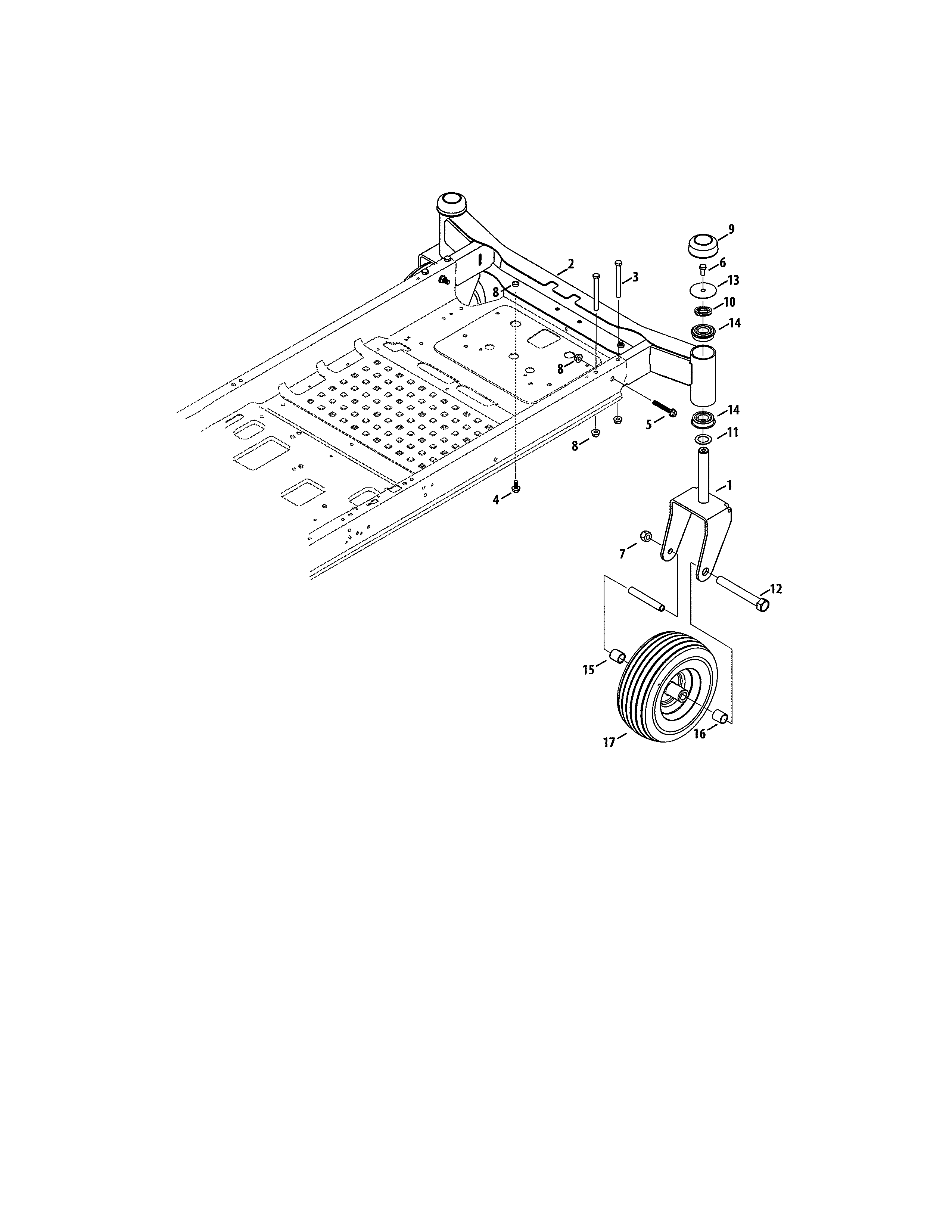 CASTER WHEEL BRACKET