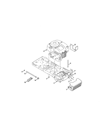 4p90hu/4p90hua engine/muffler