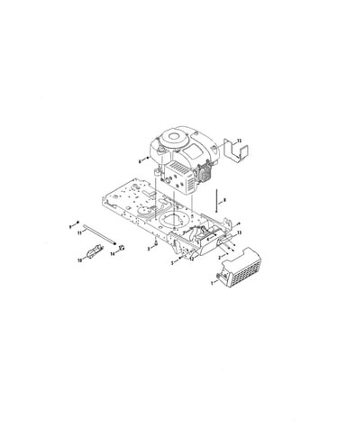 4p90hu/4p90hua engine/muffler