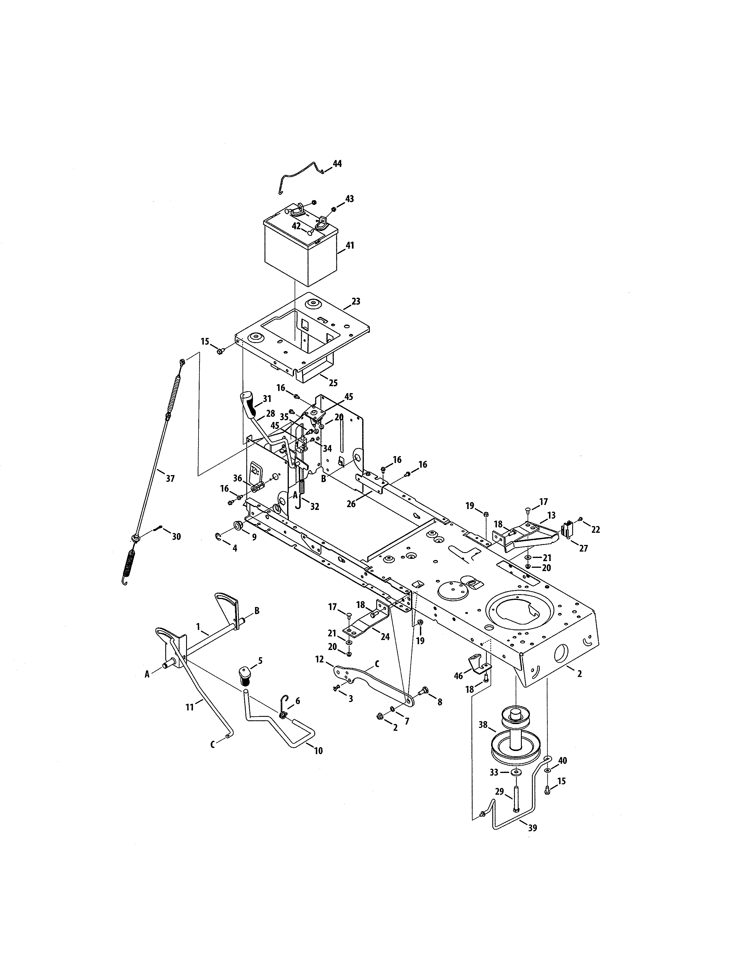 Battery/frame