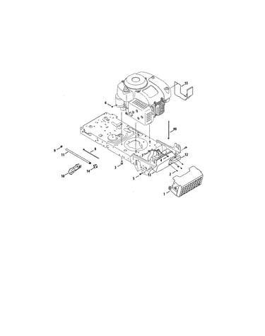 4p90hu/4p90hua engine/muffler
