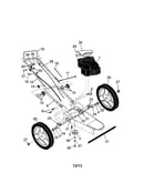Engine/handle/wheels