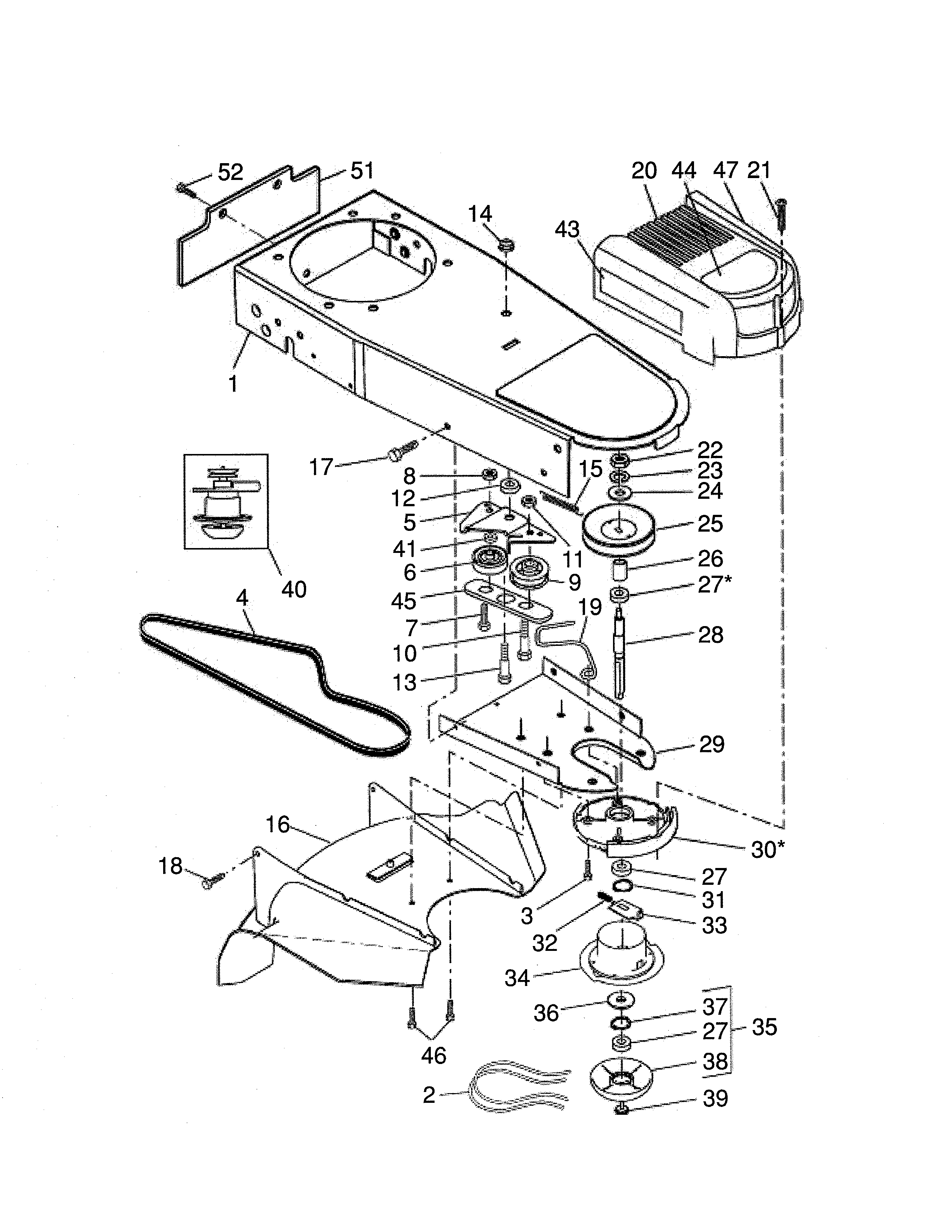 CHASSIS/DEFLECTOR