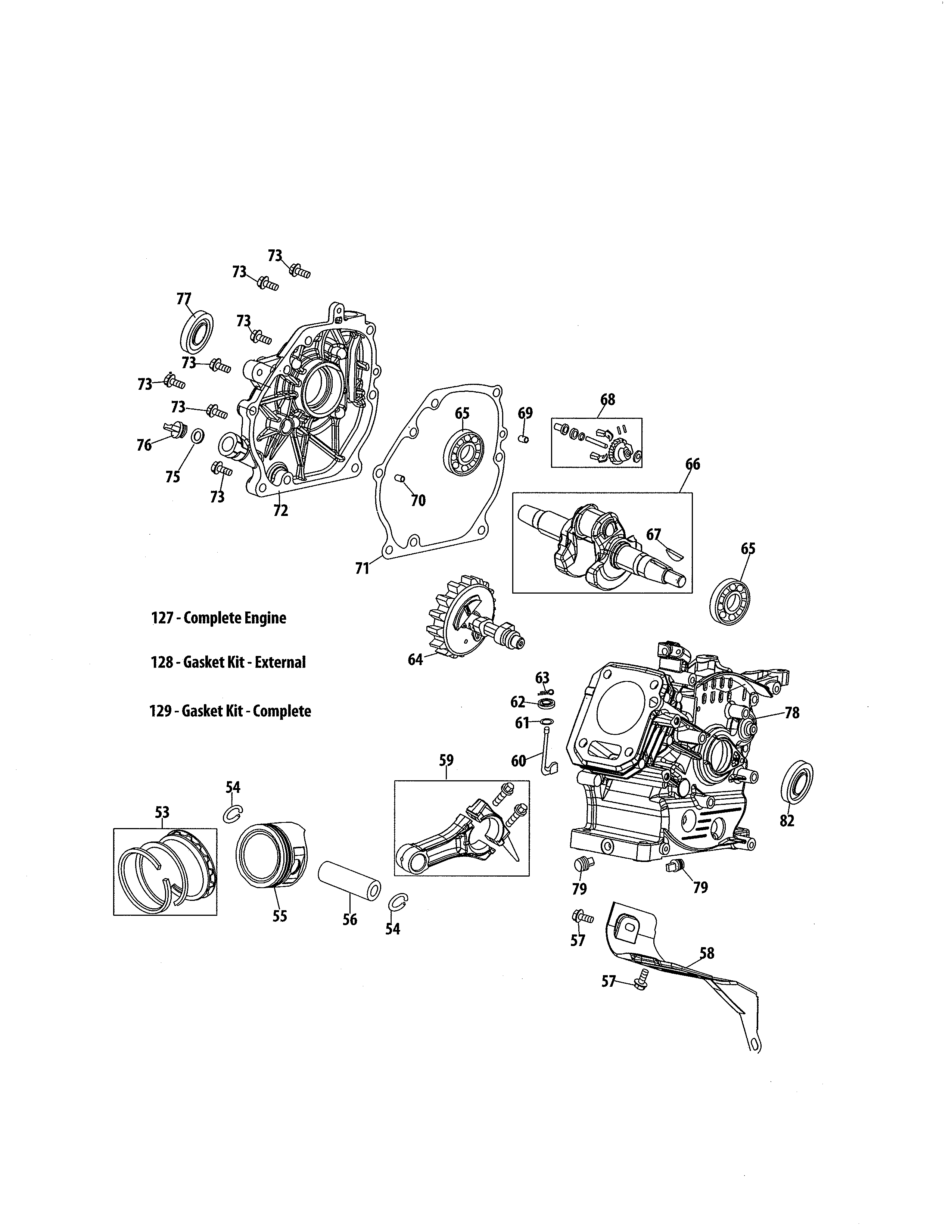 Shortblock/crankshaft