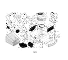 Craftsman 917375920 engine/housing/handle diagram