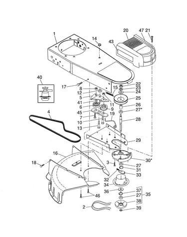 Deflector/chassis