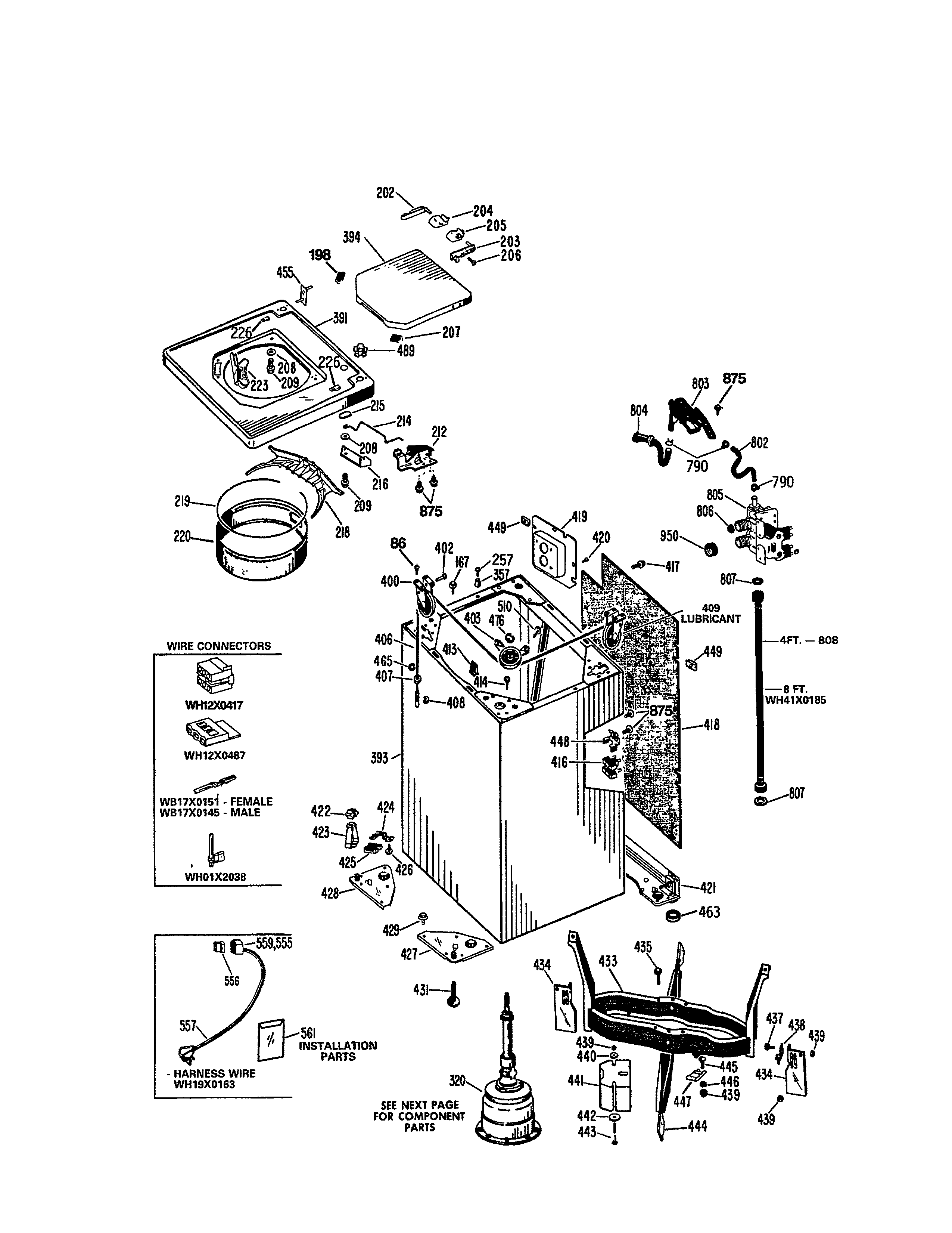 CABINET & SUSPENSION ASSEMBLY