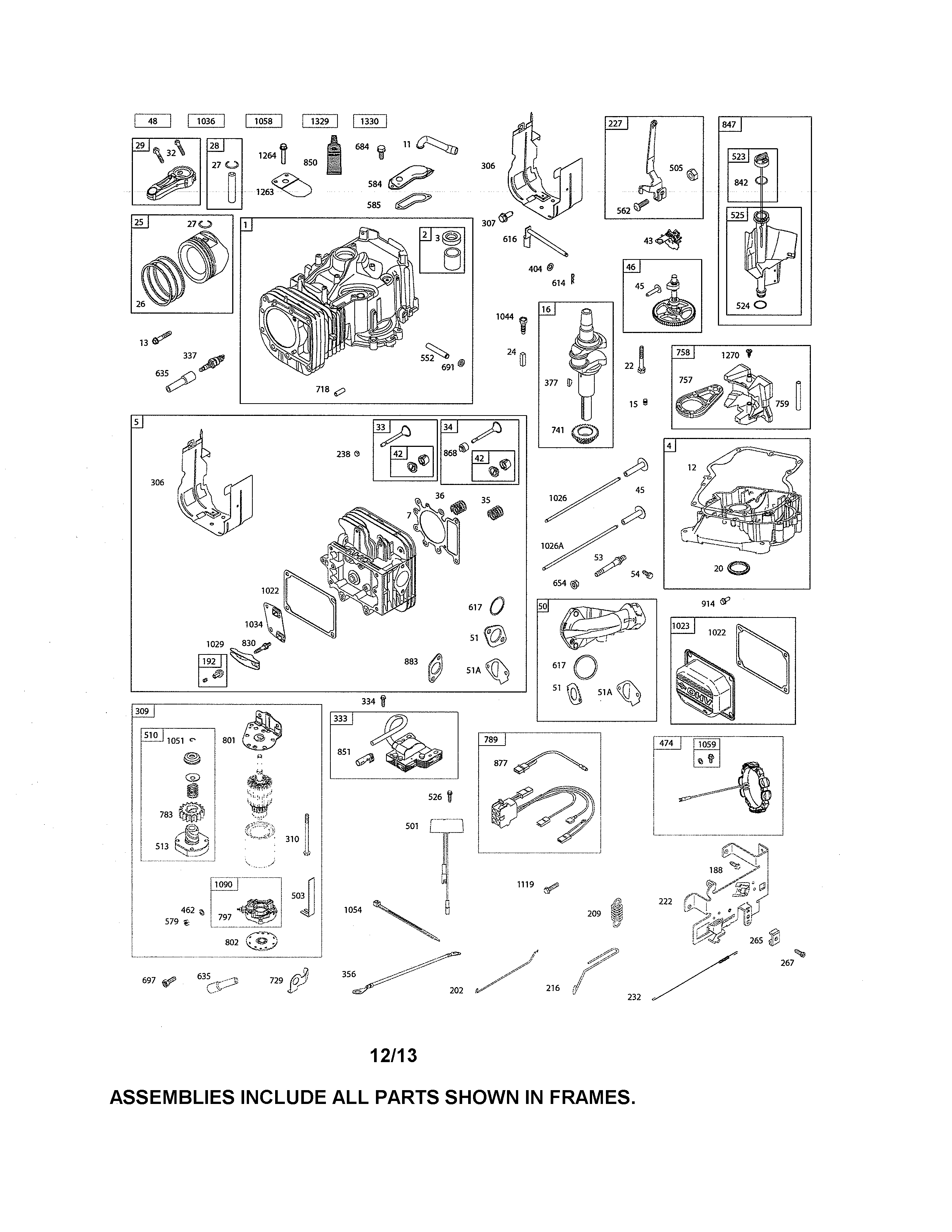 Cylinder/head-cylinder/sump