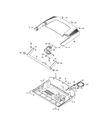 Hood/incline motor