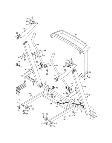 Uprights/hand rails