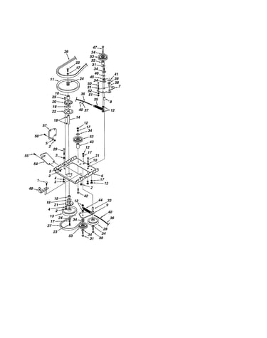 Pulleys/clutch & pulley frame