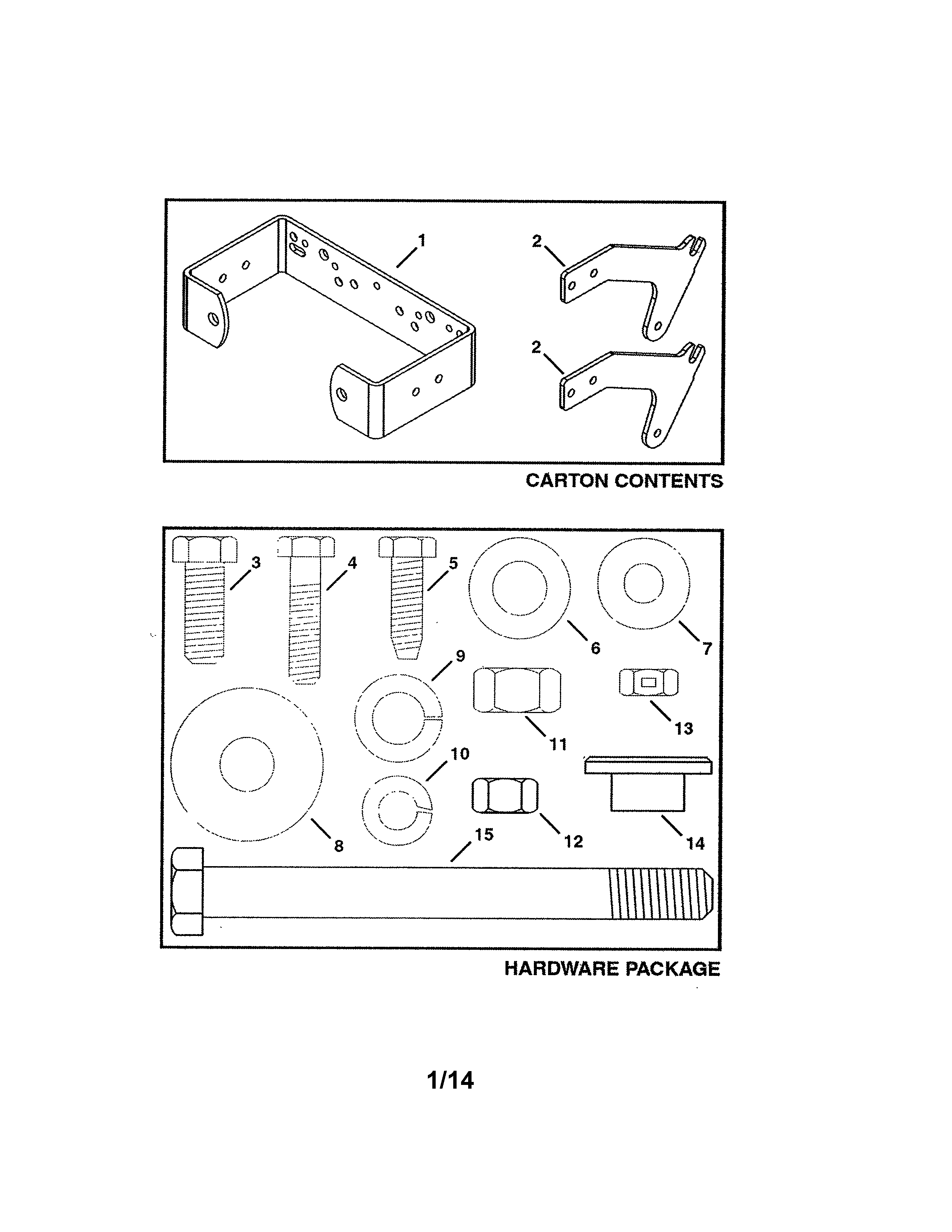 WEIGHT BRACKET KIT