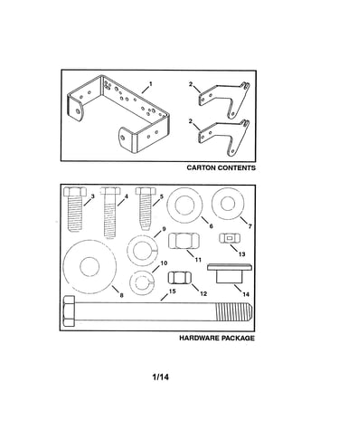 Weight bracket kit