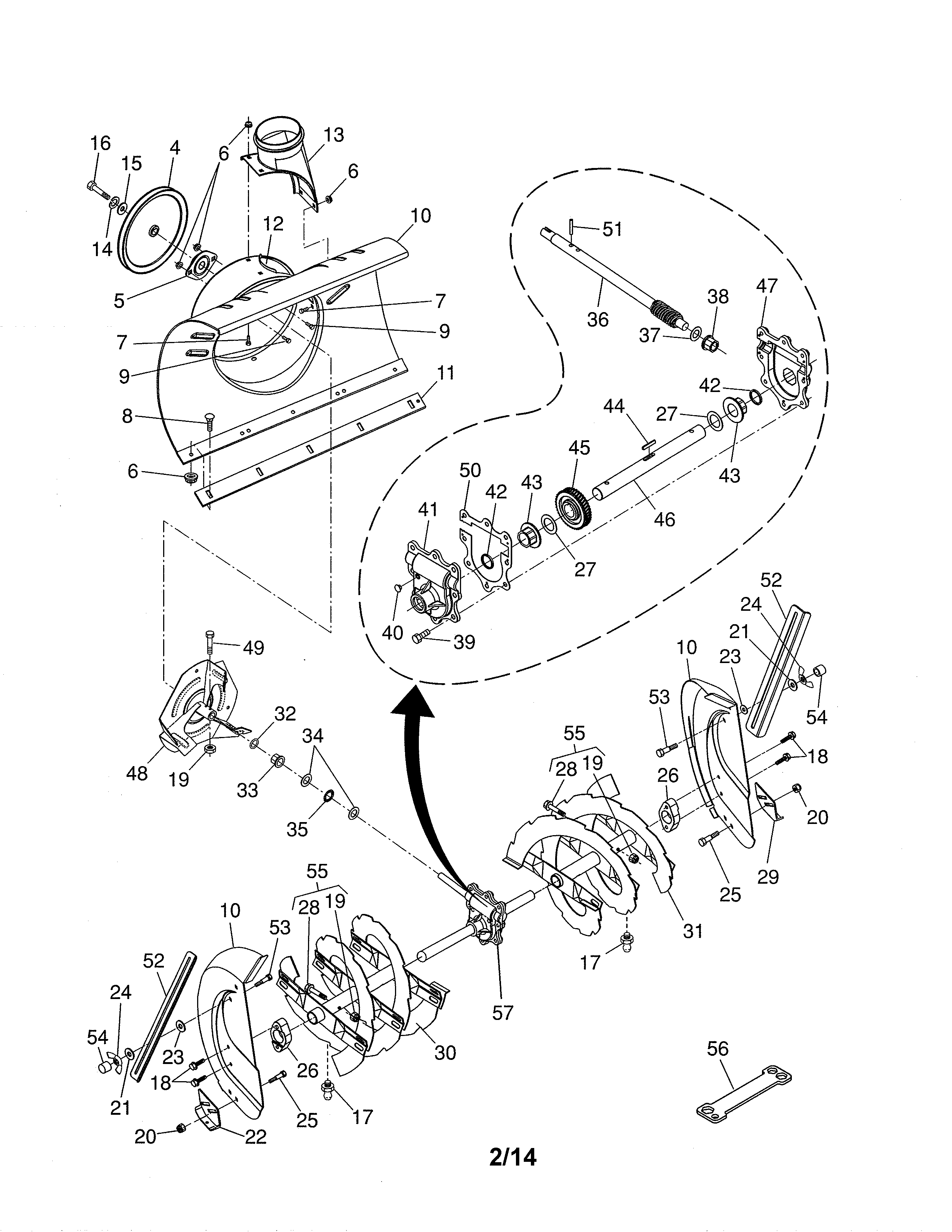 Auger & housing