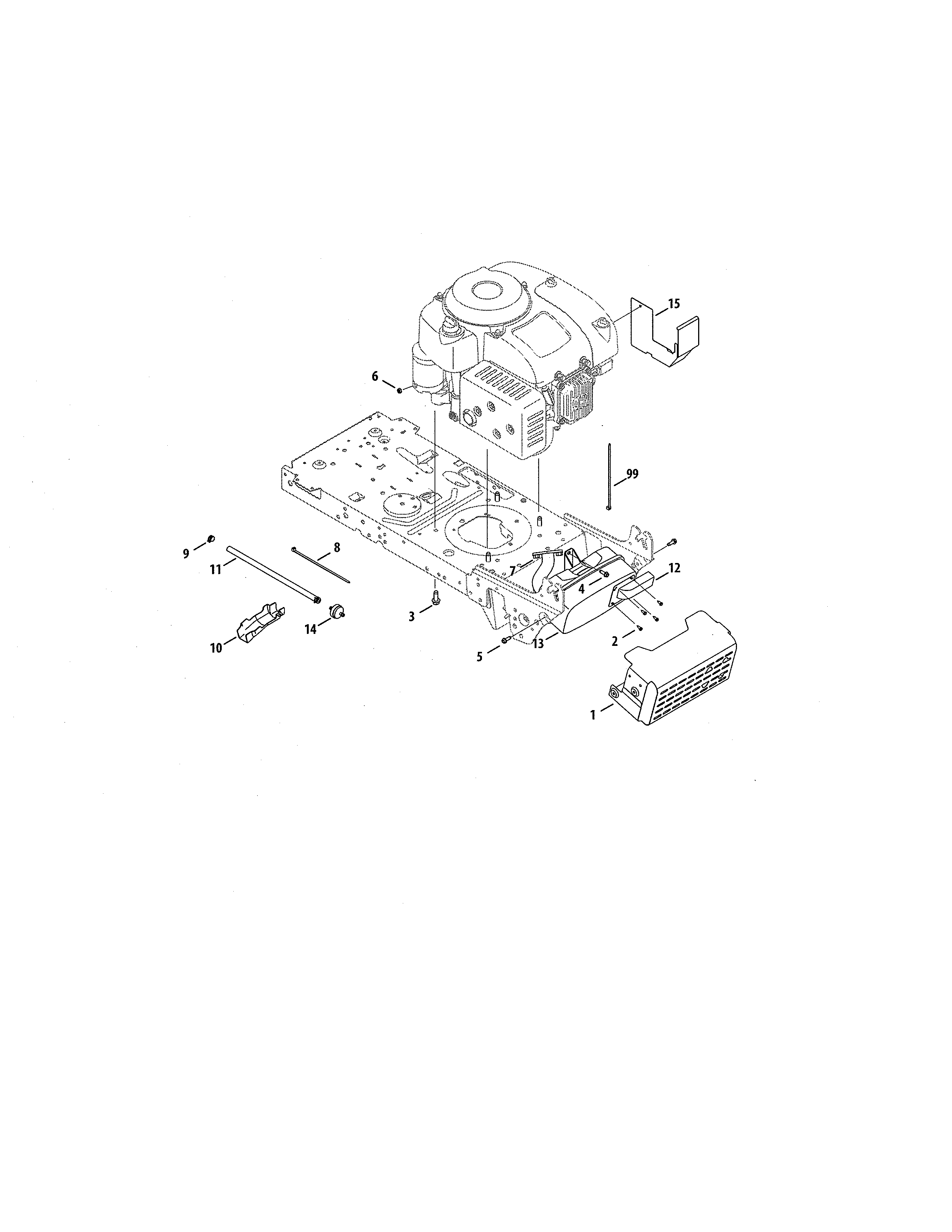 4p90hu/4p90hua engine/muffler