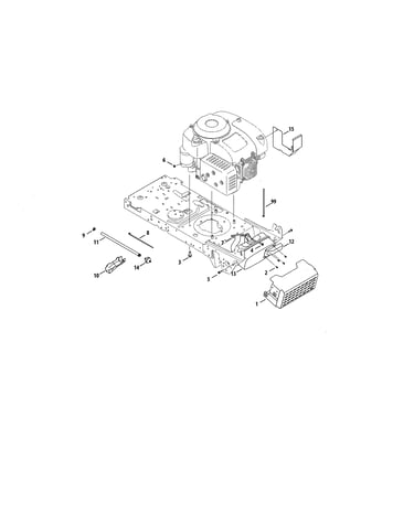 4p90hu/4p90hua engine/muffler