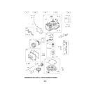 Briggs & Stratton 110P02-0003-F4 cylinder/crankshaft/crankcase diagram