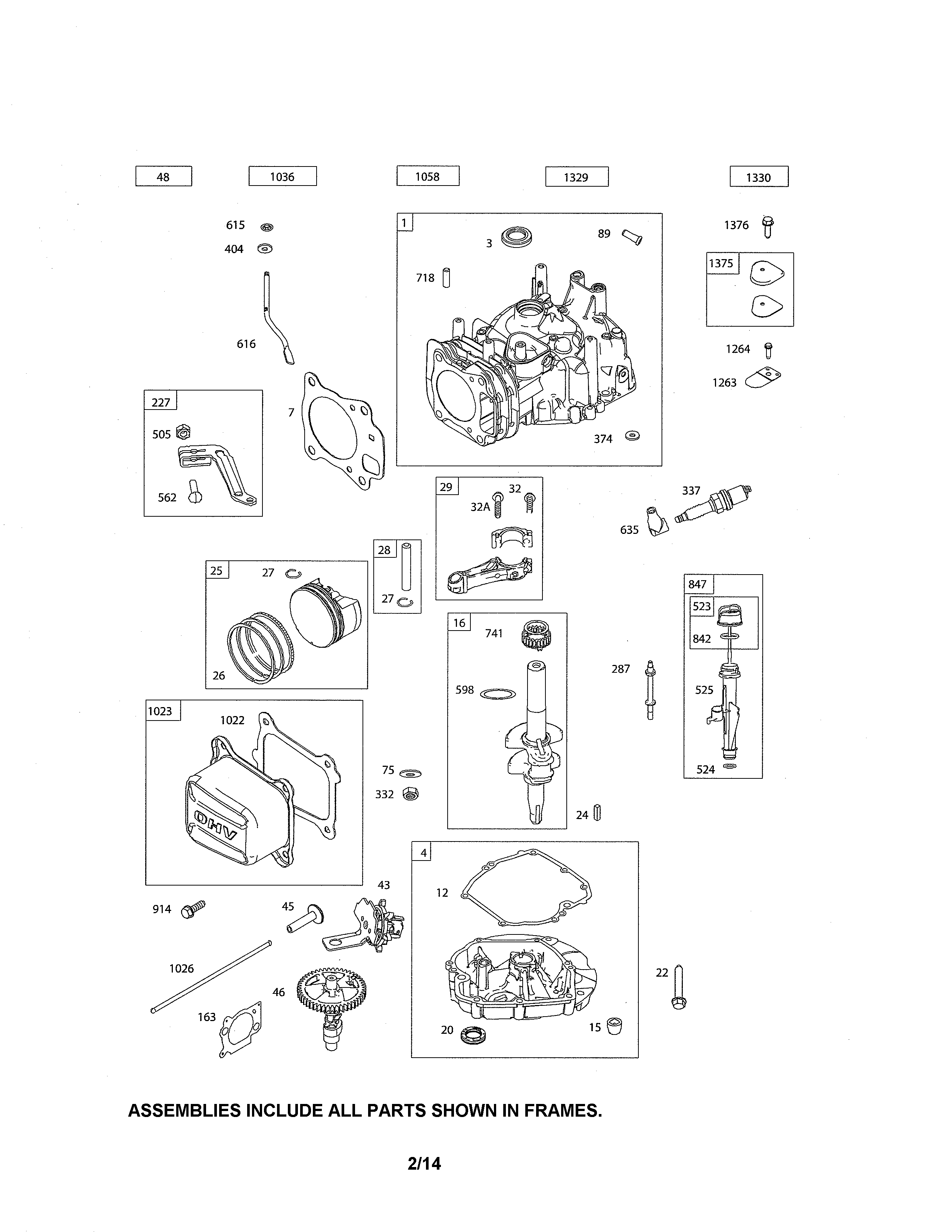 Cylinder/crankshaft/crankcase
