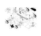 Craftsman 917375922 drive control/gear case/wheels diagram