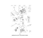 Briggs & Stratton 110P05-0002-F4 cylinder/crankshaft/crankcase diagram