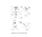 Briggs & Stratton 110P05-0002-F4 carburetor/fuel tank diagram