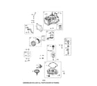 Briggs & Stratton 121S05-0013-F1 cylinder/crankshaft/crankcase diagram
