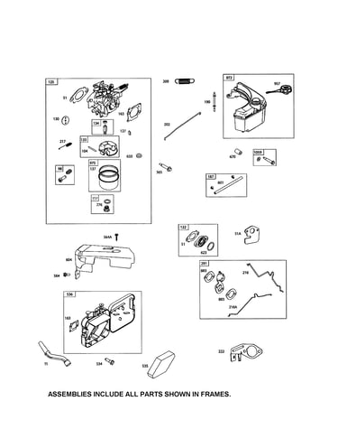 Carburetor/fuel tank