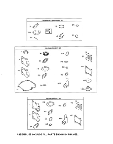 Gasket sets