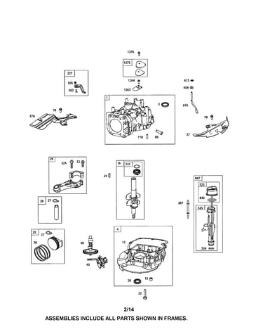 Cylinder/crankshaft/crankcase