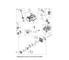Craftsman CMXGWAS021020 head cylinder/crankshaft/crankcase diagram