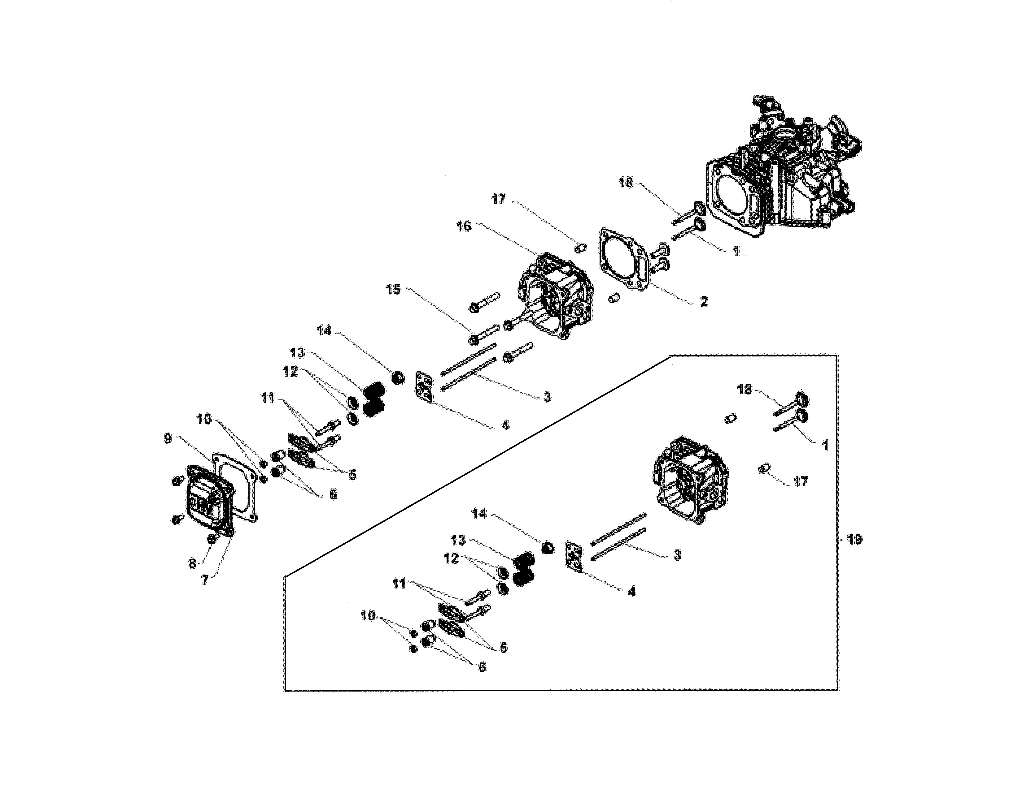 Head/valve/breather