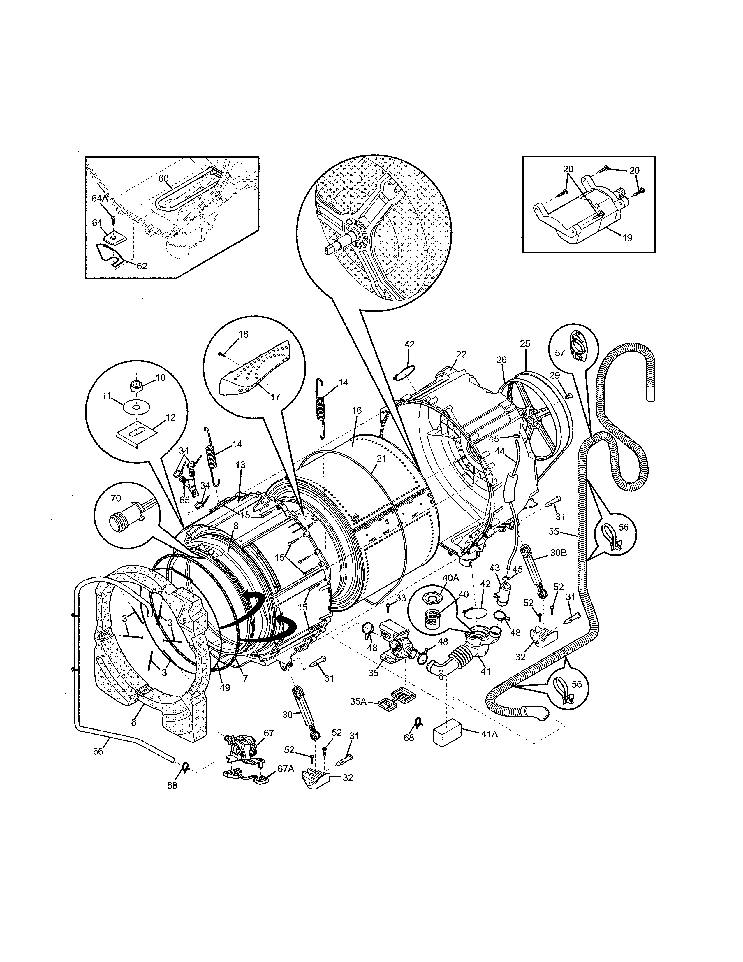 Motor/tub