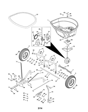 130 lb. tow spreader