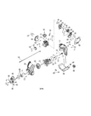 Cylinder/fuel tank/crankcase
