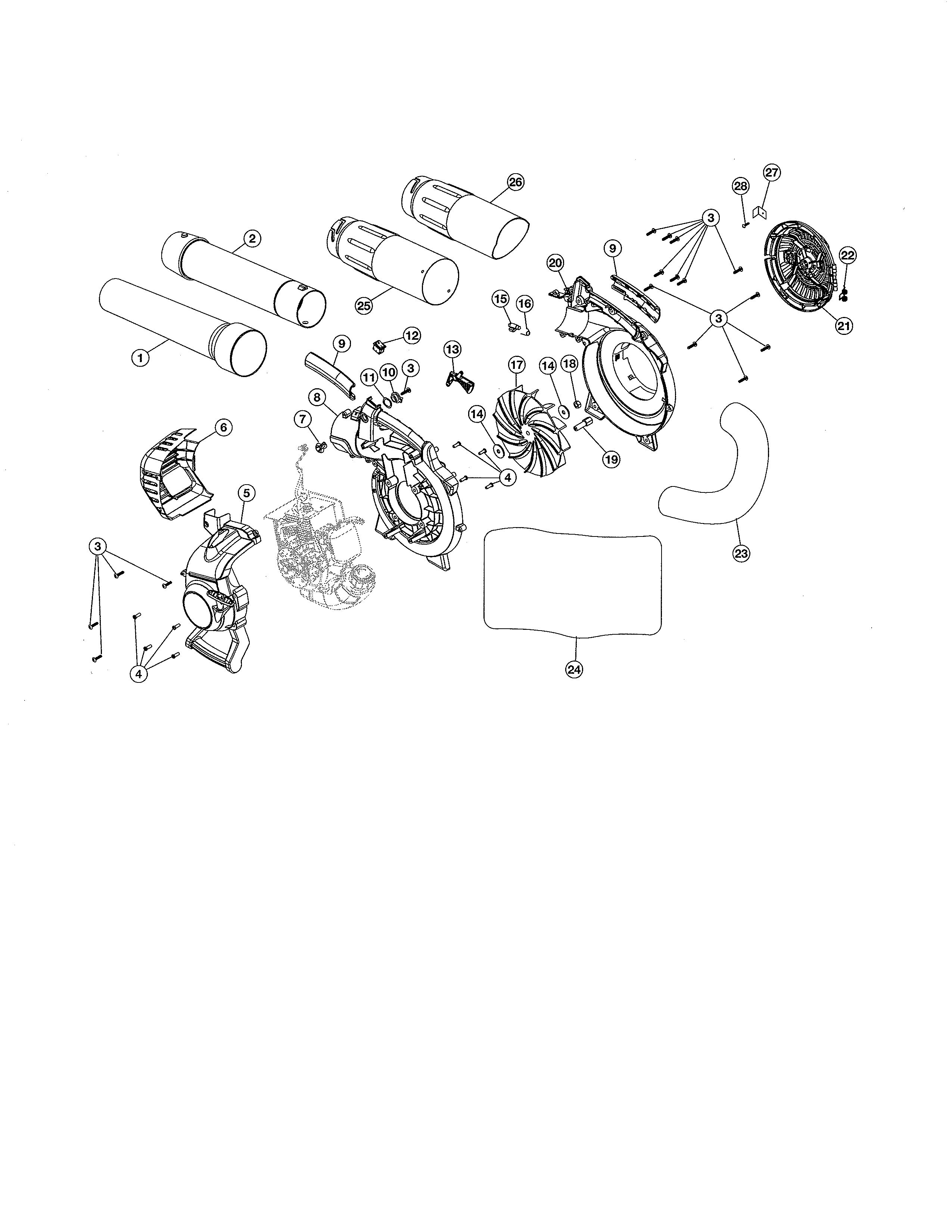 TUBES/IMPELLER/HANDLE