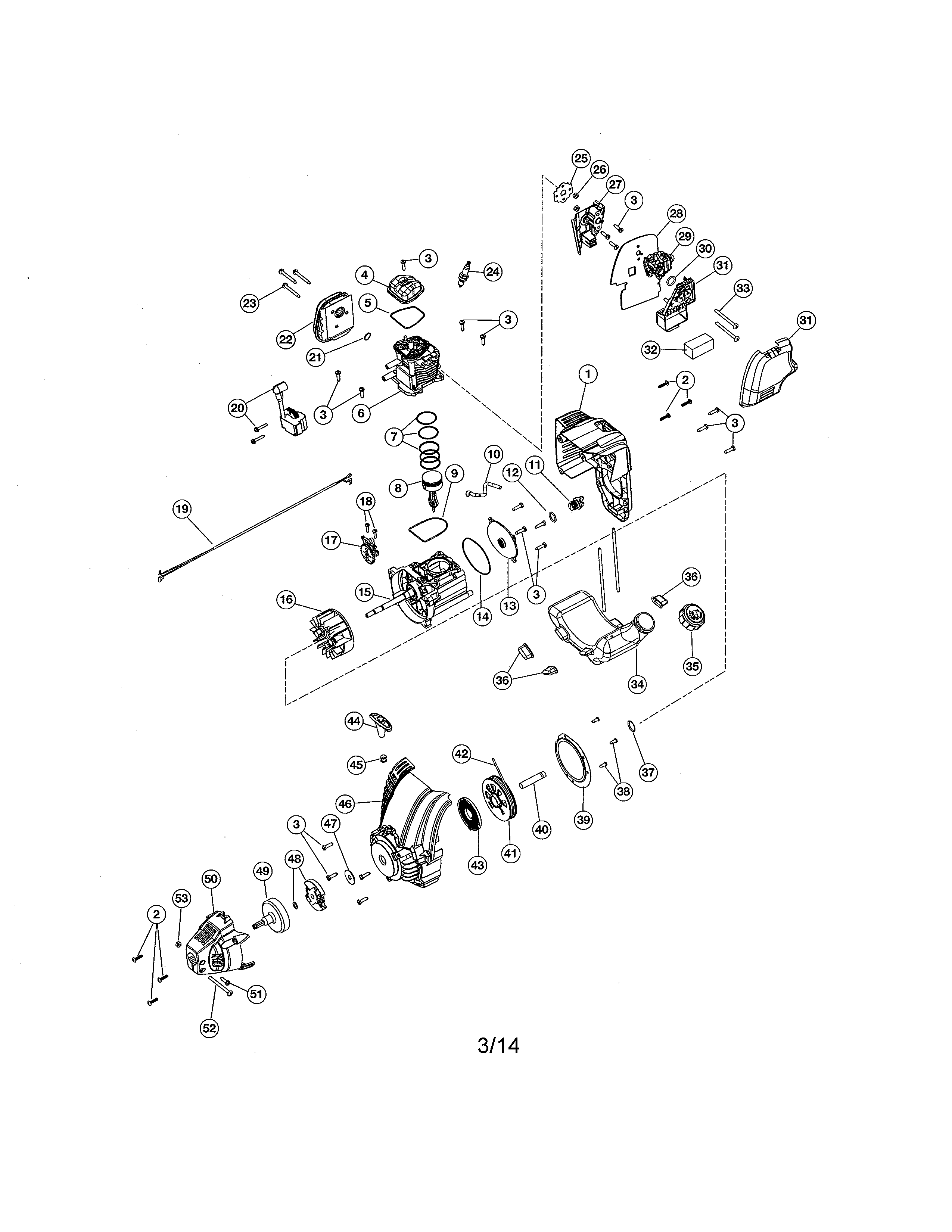 CRANKCASE/CYLINDER/FLYWHEEL